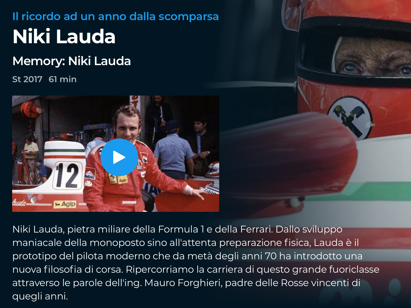 documentario Niki Lauda